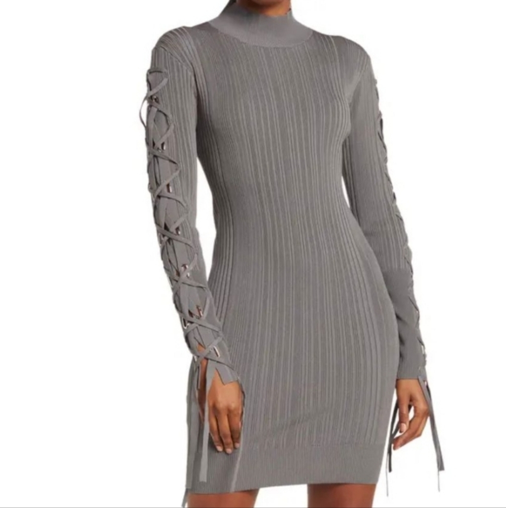 Brand new Herve Leger ribbed bodycon dress.